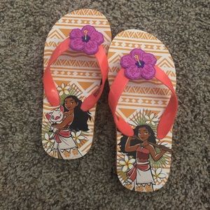 Moana Flip Flop Sandals Toddler Size 9/10